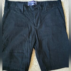 Michael Brandon Black Flat Front Shorts 32